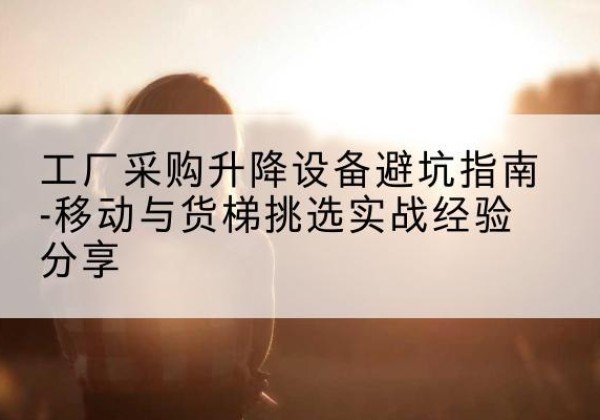 庆元移动式升降机怎么选-工厂采购升降设备避坑指南-移动与货梯挑选实战经验分享